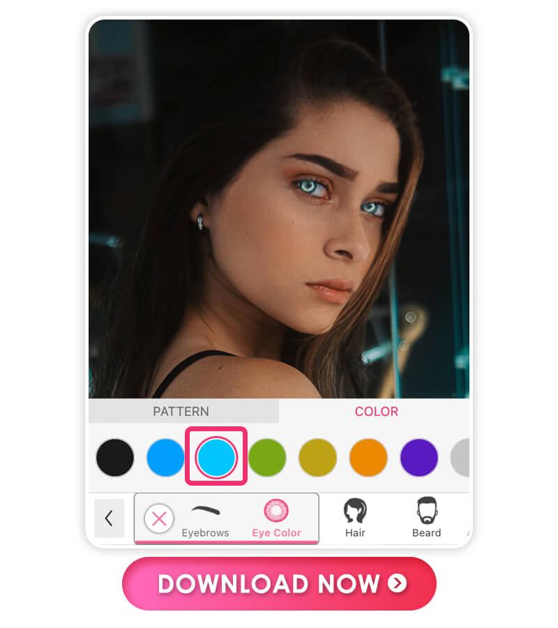 Try 10+ red eye color filter for free with the best eye color changing app for iPhone and Android, YouCam Makeup.