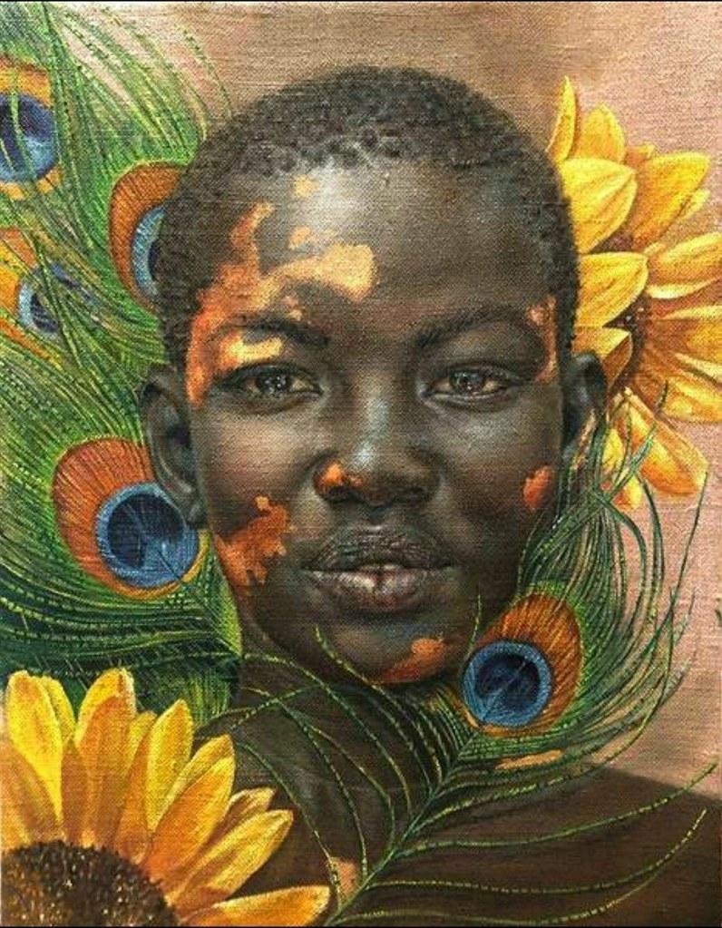 Harmonia Rosales (Afro-Cuban American, born in Chicago, 1984), Portrait of Oshun, 2019