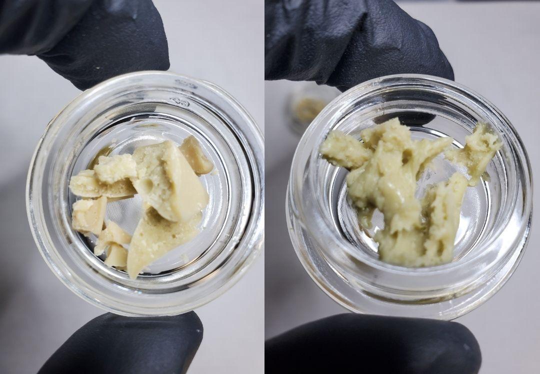 Rosin Budder Left And Rosin Badder Right