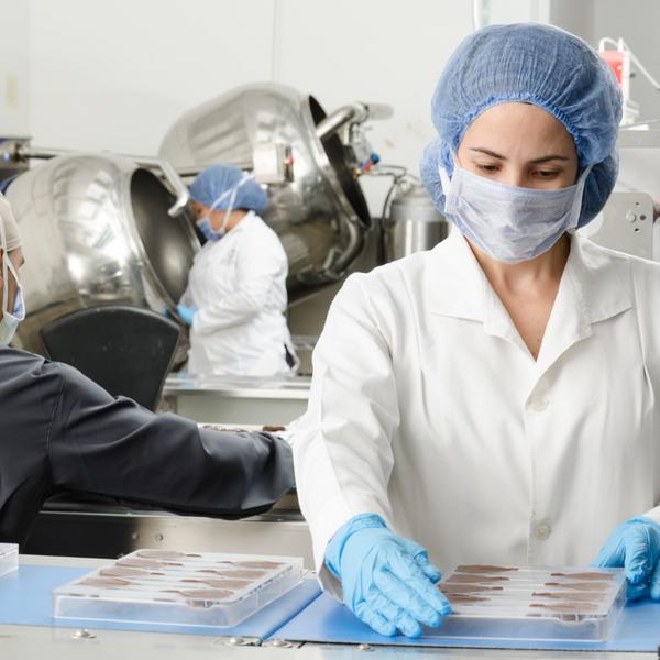 people working in a lab