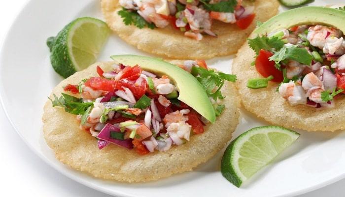 Mexican Botana: Lime, Shrimp and Avocado Salad