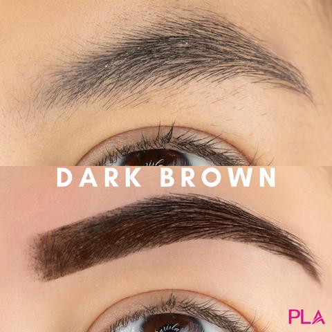 Dark brown henna brows