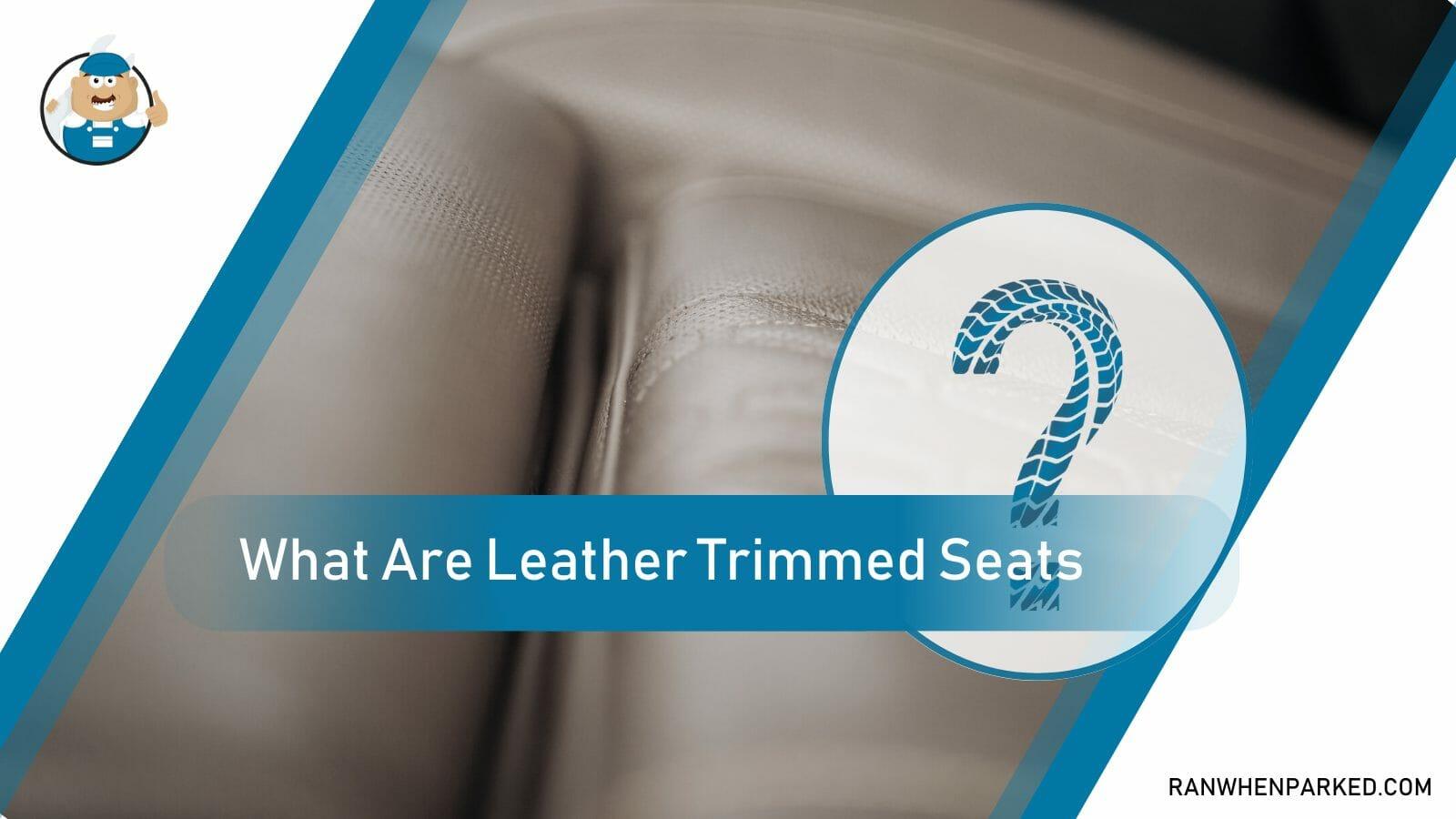 Partial Leather Trimmed Car Seats