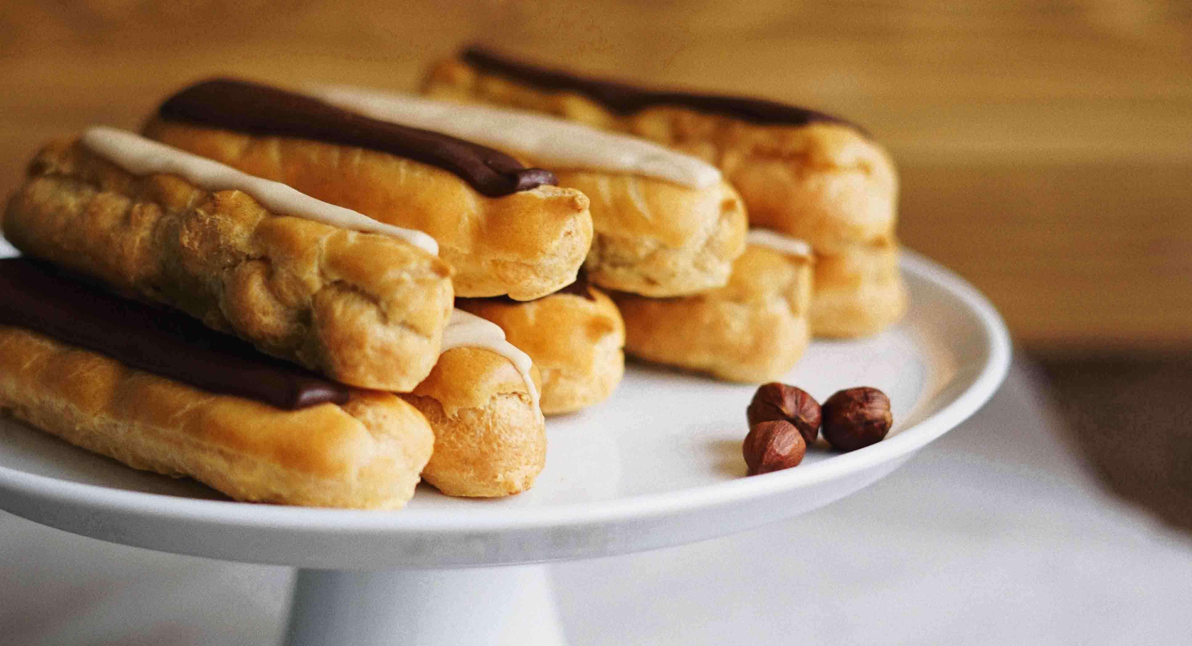 Chocolate eclairs