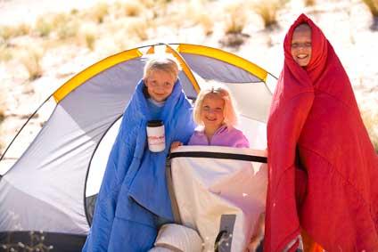 Sisters and Camping Gear