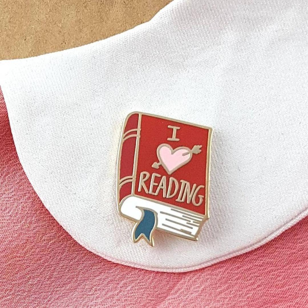 I love reading Enamel pins