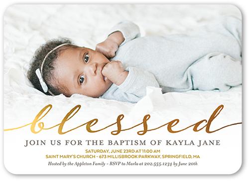 baptism invitation wording on a Shutterfly card