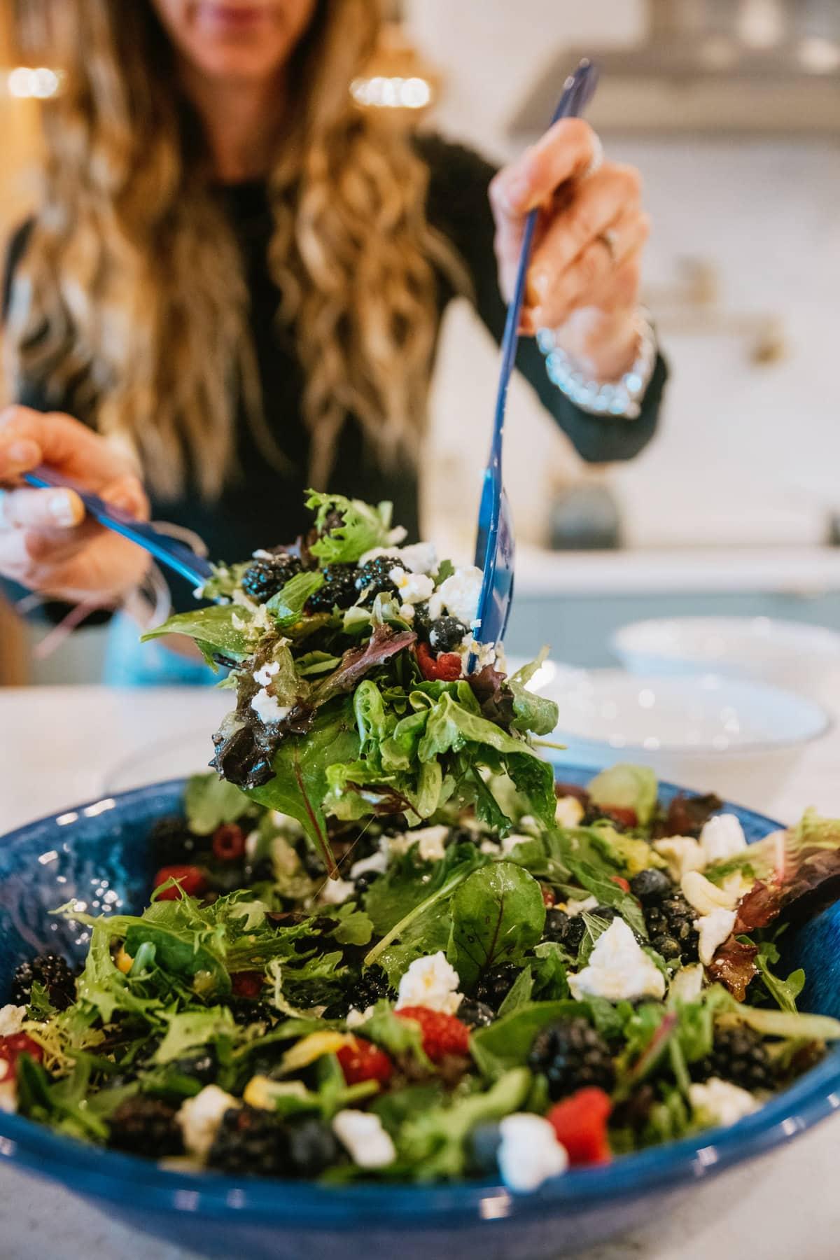 berry goat cheese salad