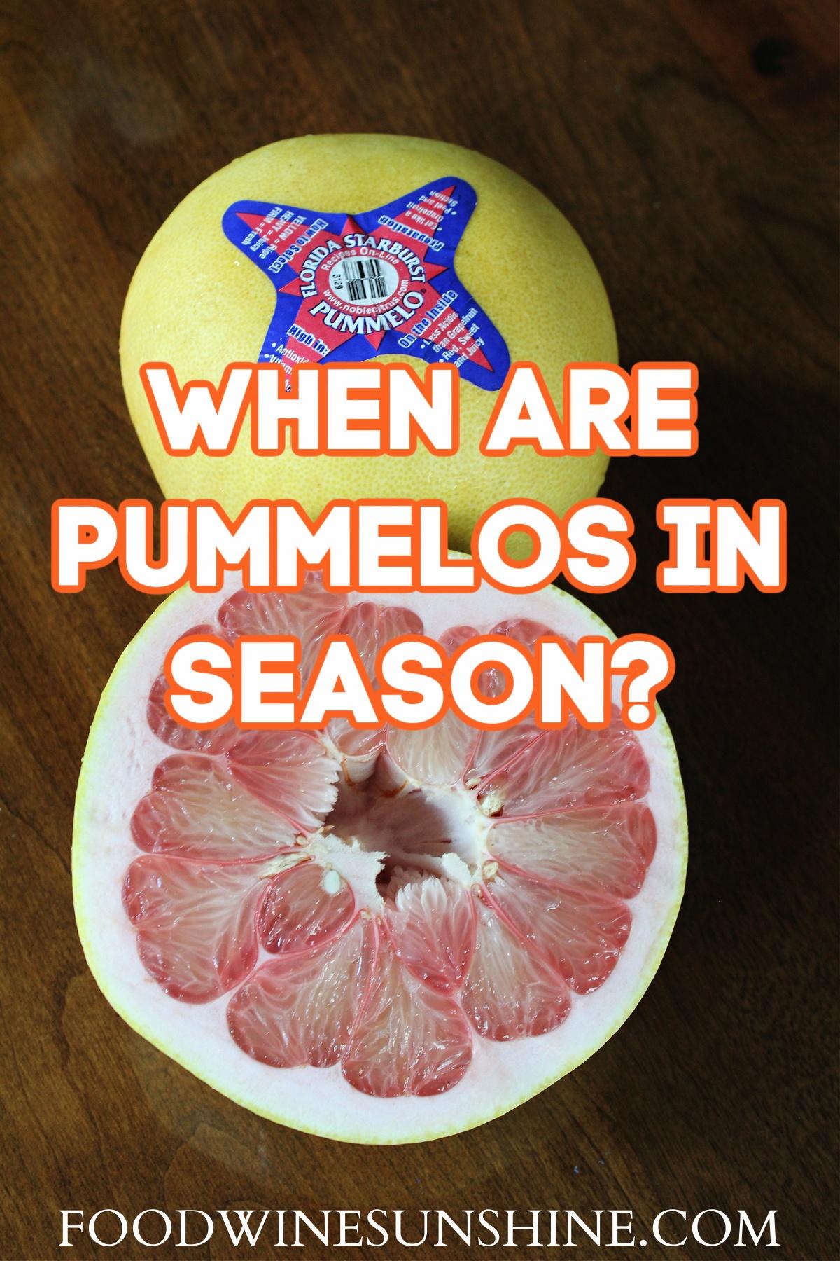 When Are Florida Pummelos In Season?