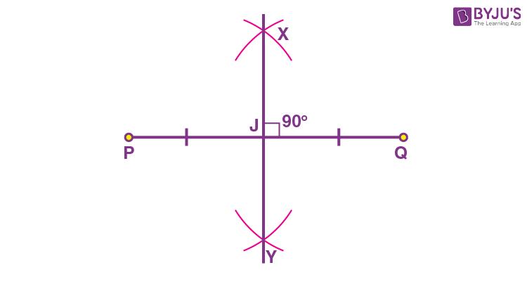 Perpendicular Bisector Construction - Step 6