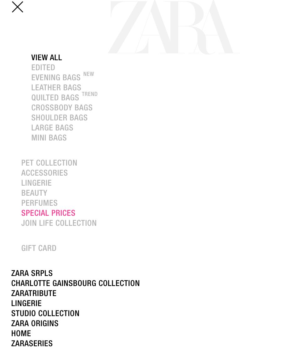 Zara special prices