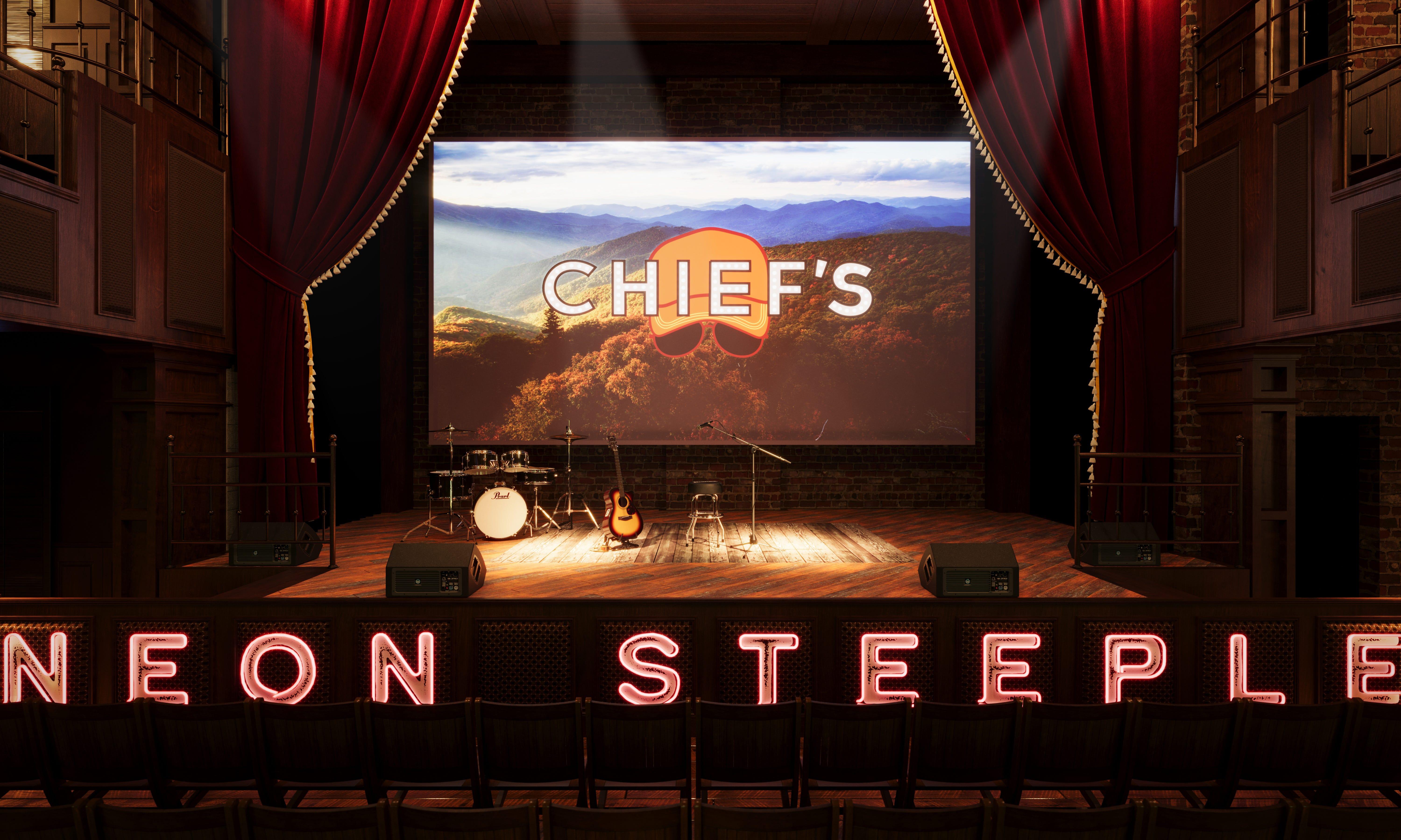 Rendering of The Neon Steeple at Chief’s, set to open at 200 Broadway in Nashville, Tennessee