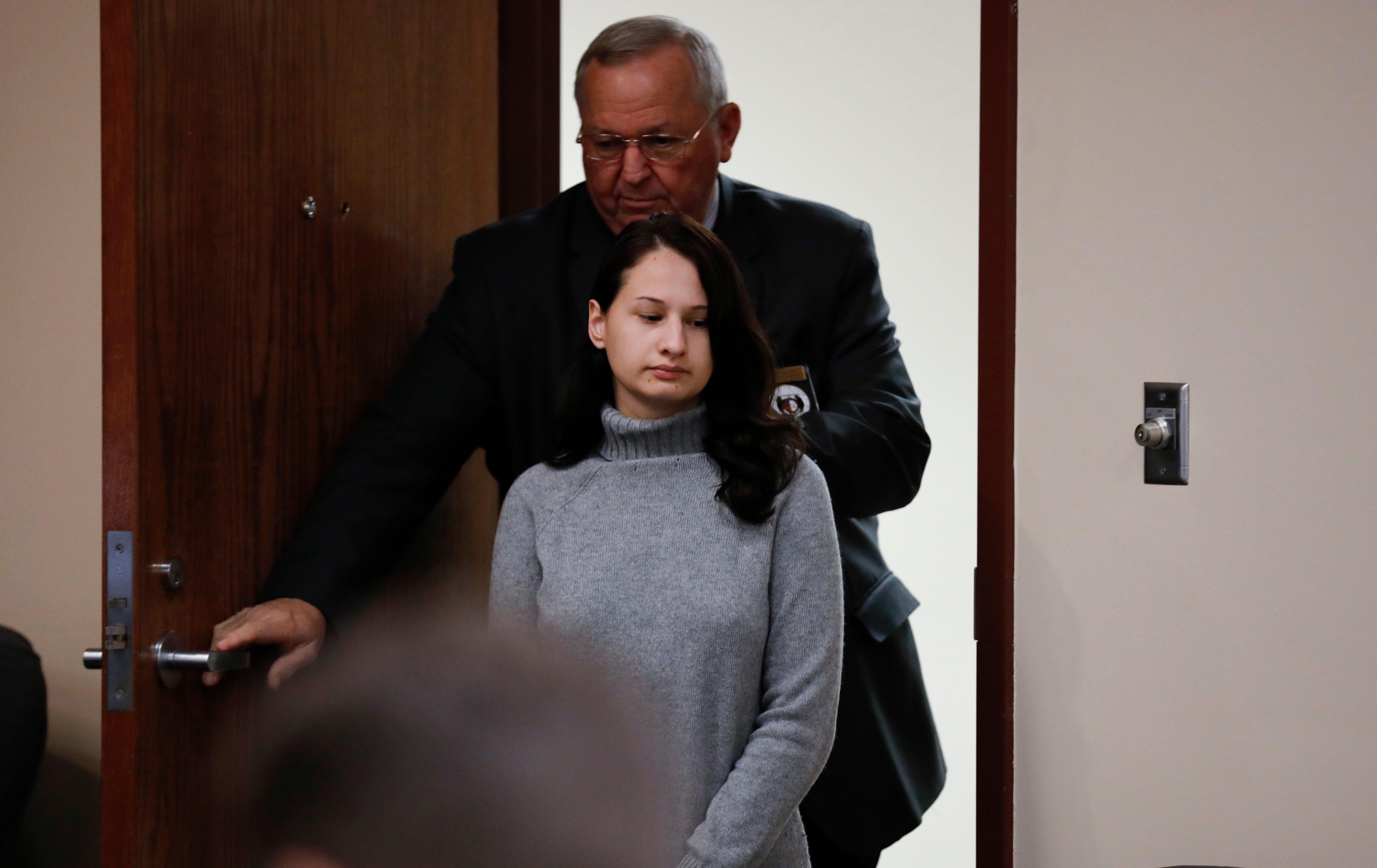 Gypsy Blanchard takes the stand during the trial of her ex-boyfriend Nicholas Godejohn on Nov. 15, 2018. Godejohn is on trial for fatally stabbing Gypsy