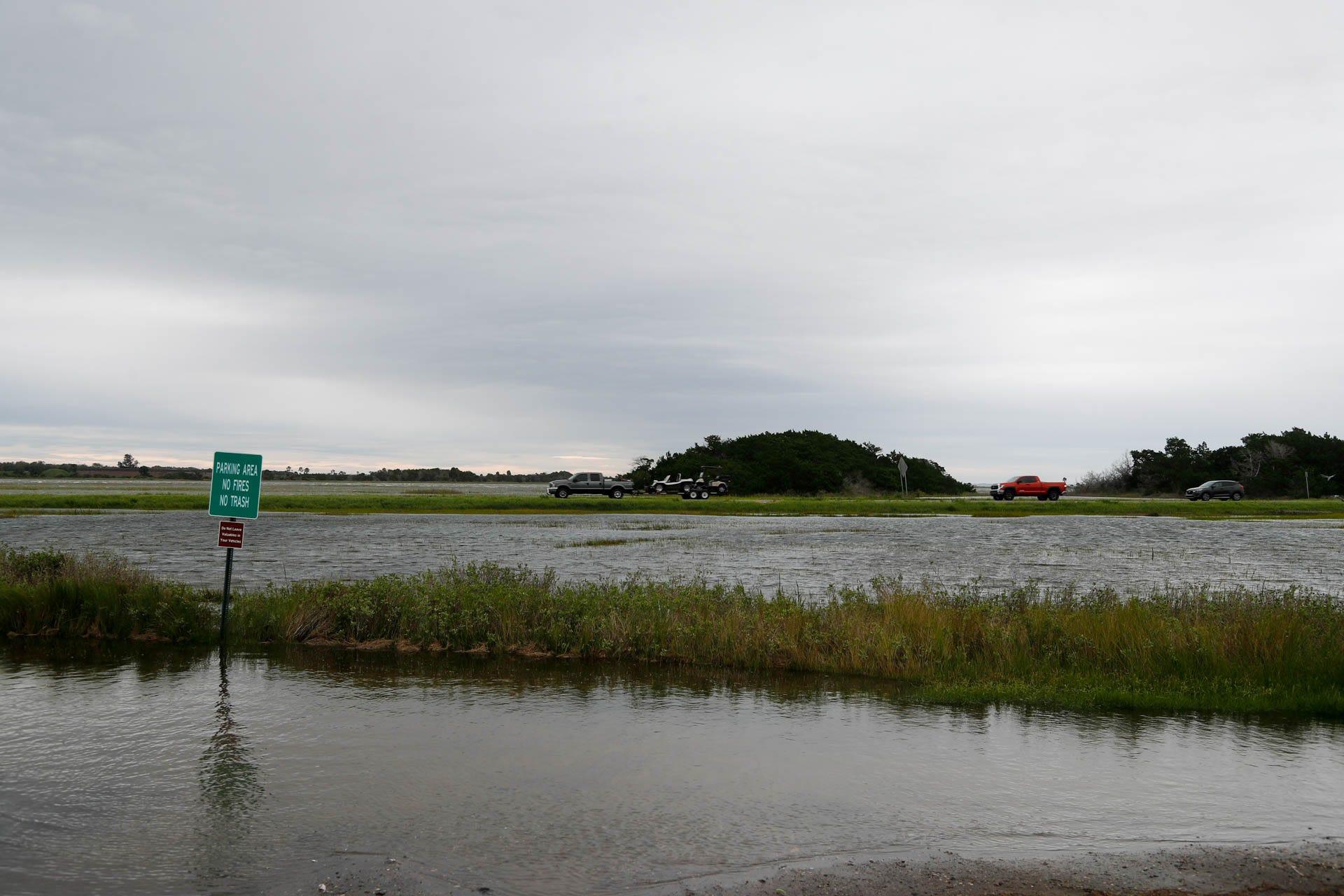 FILE: High winds and an extreme tide pushed the high tide to nearly flood Highway 80 on Thursday September 29, 2022 as Tybee Island feels the impact from Hurricane Ian. For coastal communities, flood and wind from storms can pose major threats during hurricane season.