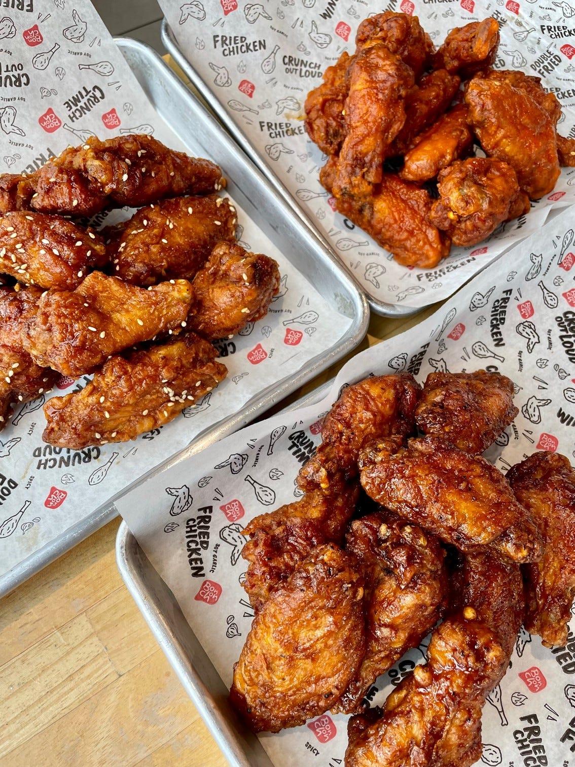 Fast-casual Asian fusion chain Bonchon has a limited time Try Tri deal (through Sunday, July 30), with 15 wings, five each with the restaurant