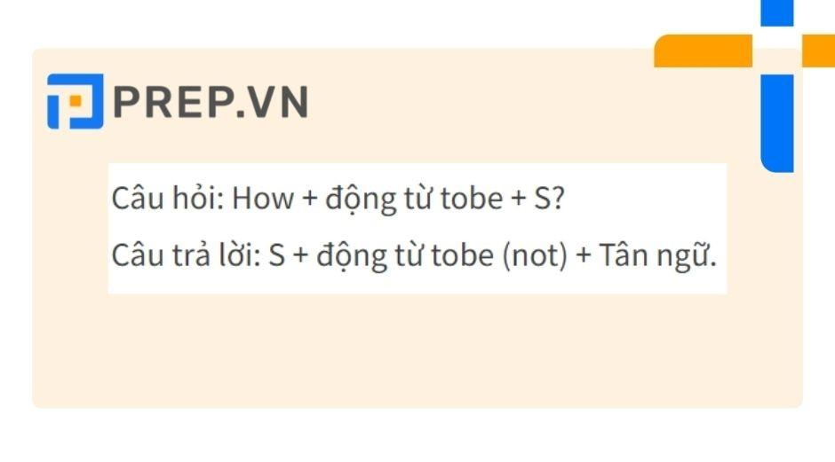 Cấu trúc câu hỏi How với động từ tobe