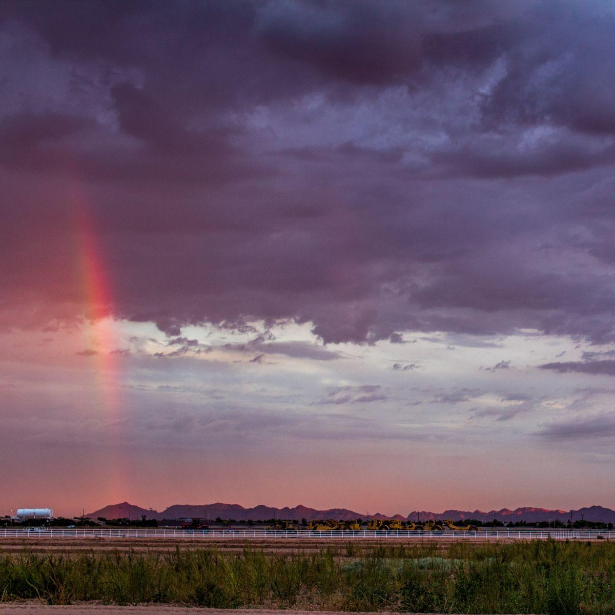 beautiful Arizona monsoon sunset.