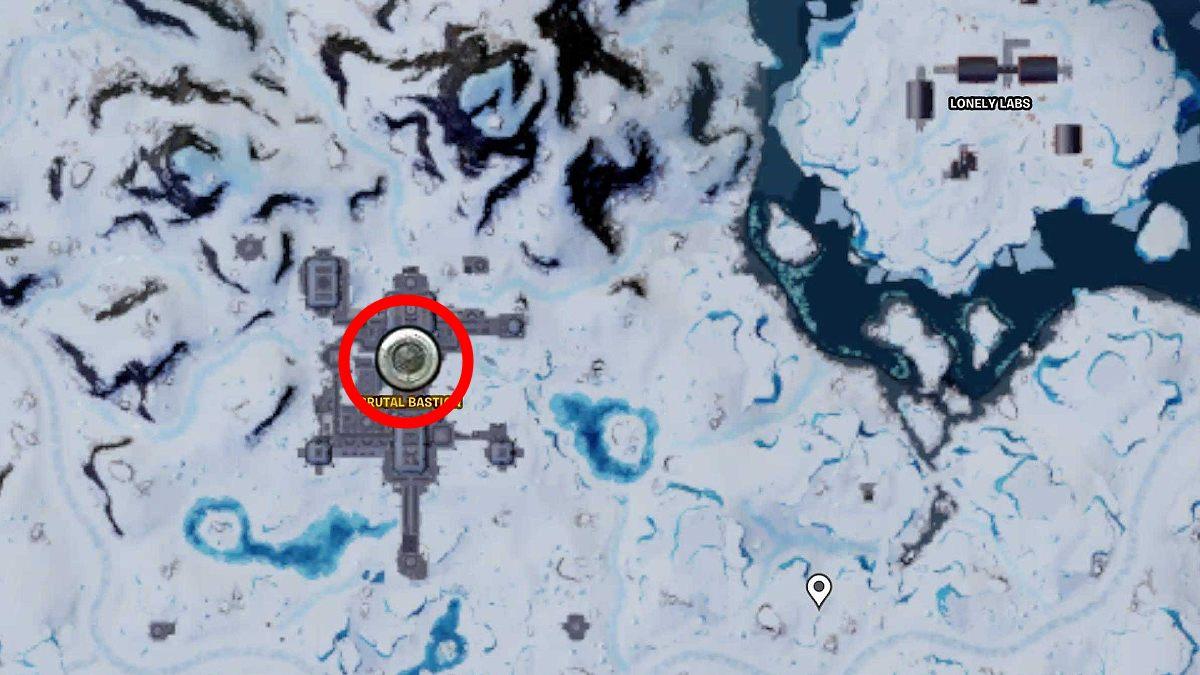 The location of the Brutal Bastion Vault in Fortnite