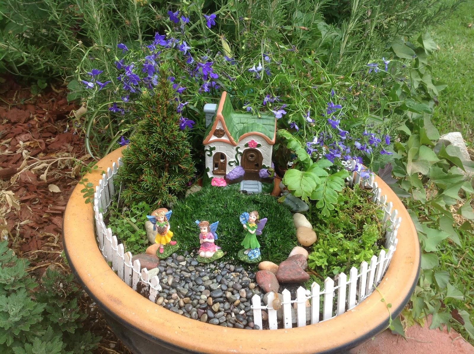 Image result for fairy garden with moss