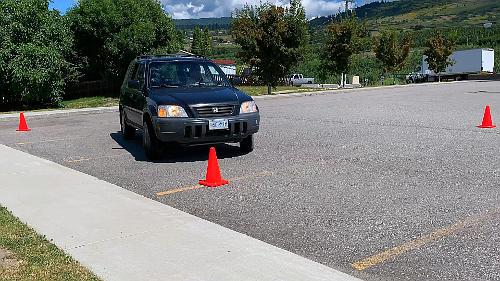 Touching a cone on the ohio manoeuvrability test is an automatic fail on your driver