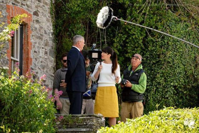 Filming outside Doc Martin