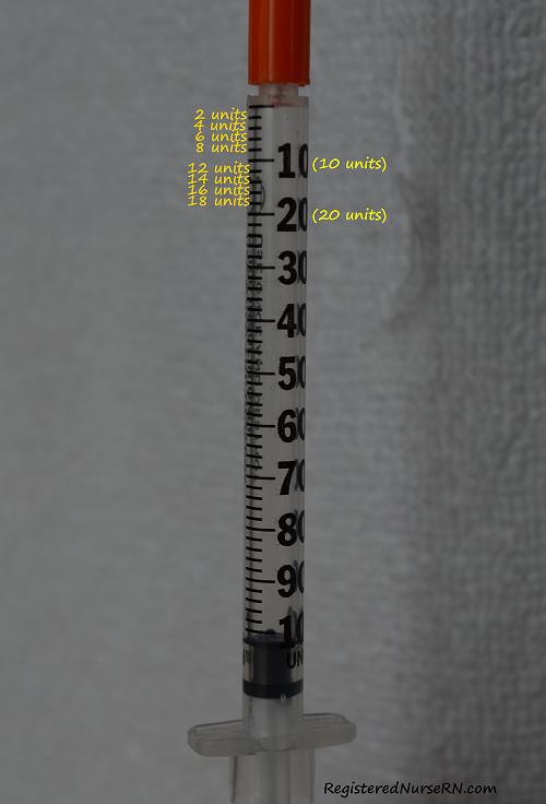 insulin syringe, 100 unit