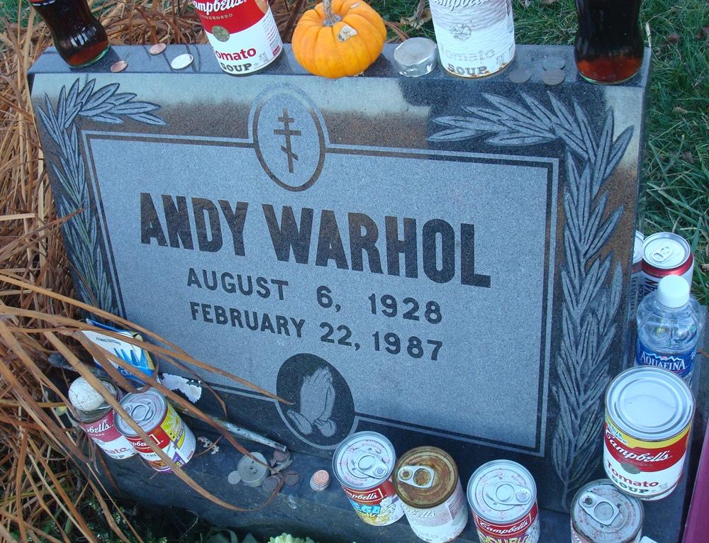 andy warhol burial site headstone pittsburgh