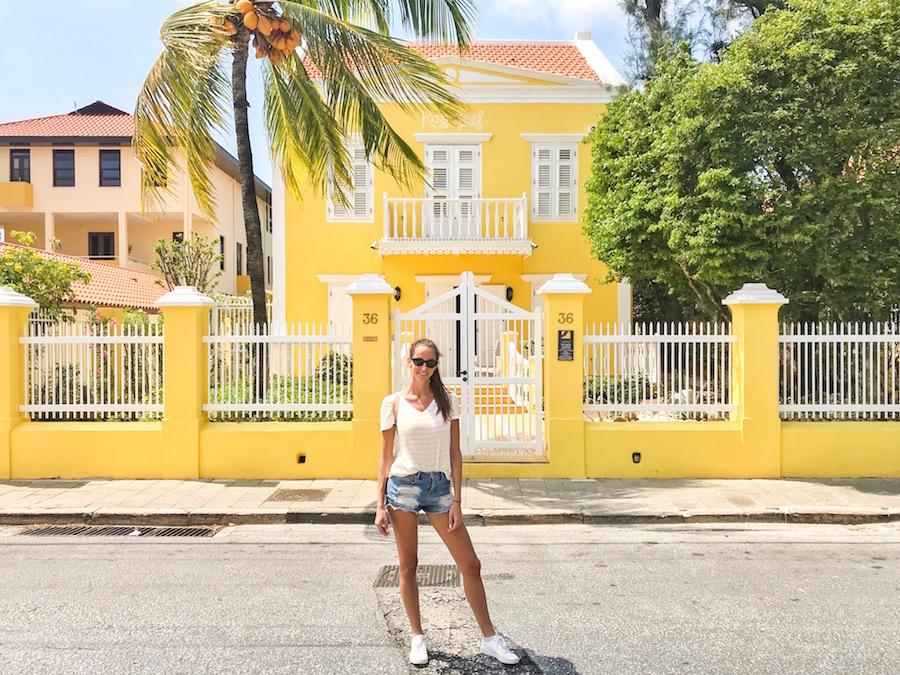 Curacao Island is full of colorful houses.