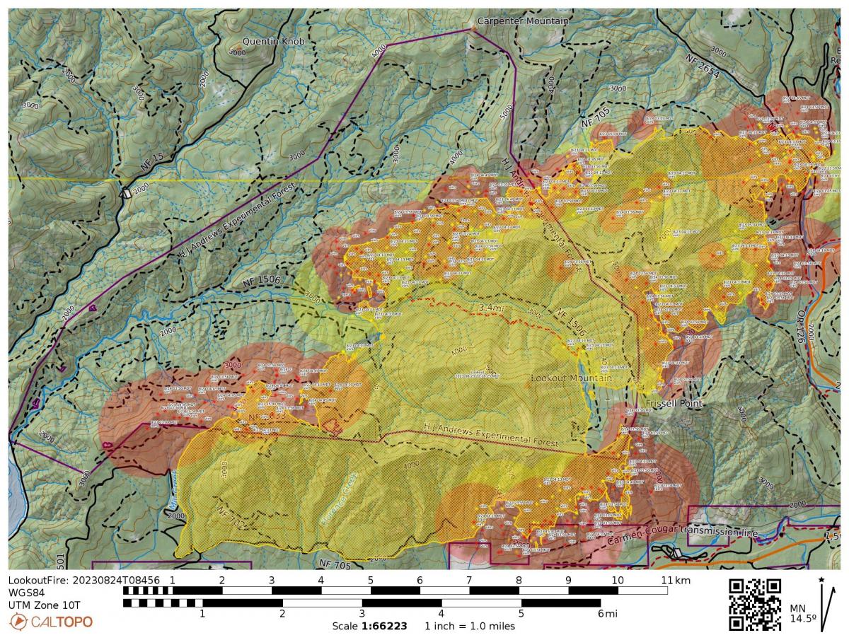 Lookout Fire August 25 2023