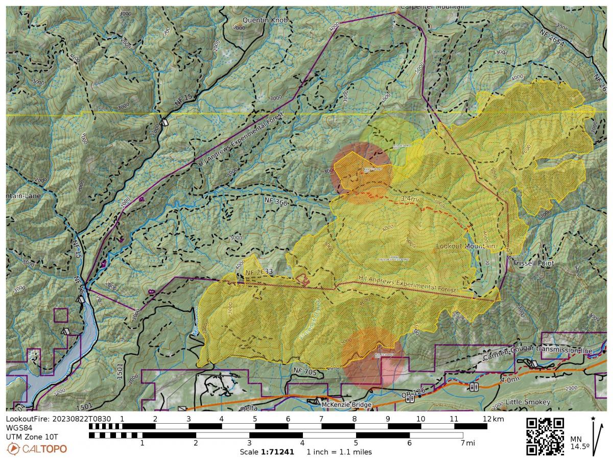 Lookout Fire August 23 2023