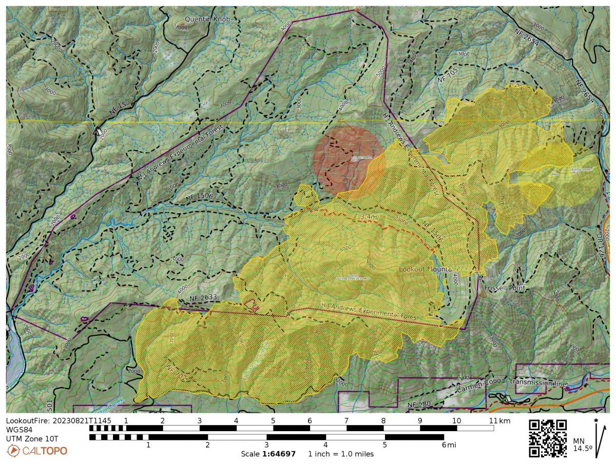 Lookout Fire August 22 2023