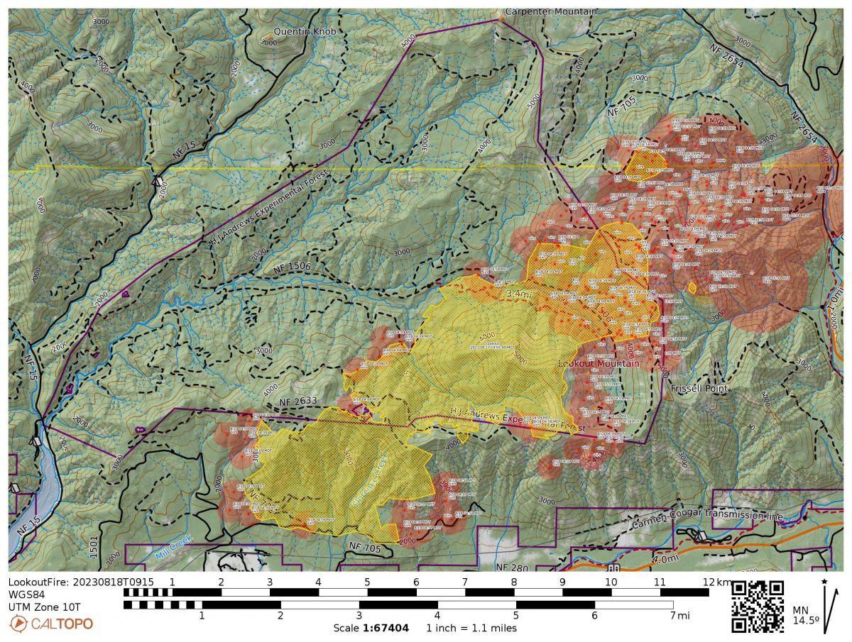 Fire Map August 19 2023