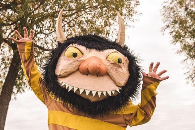 where the wild things are webbed feet cardboard