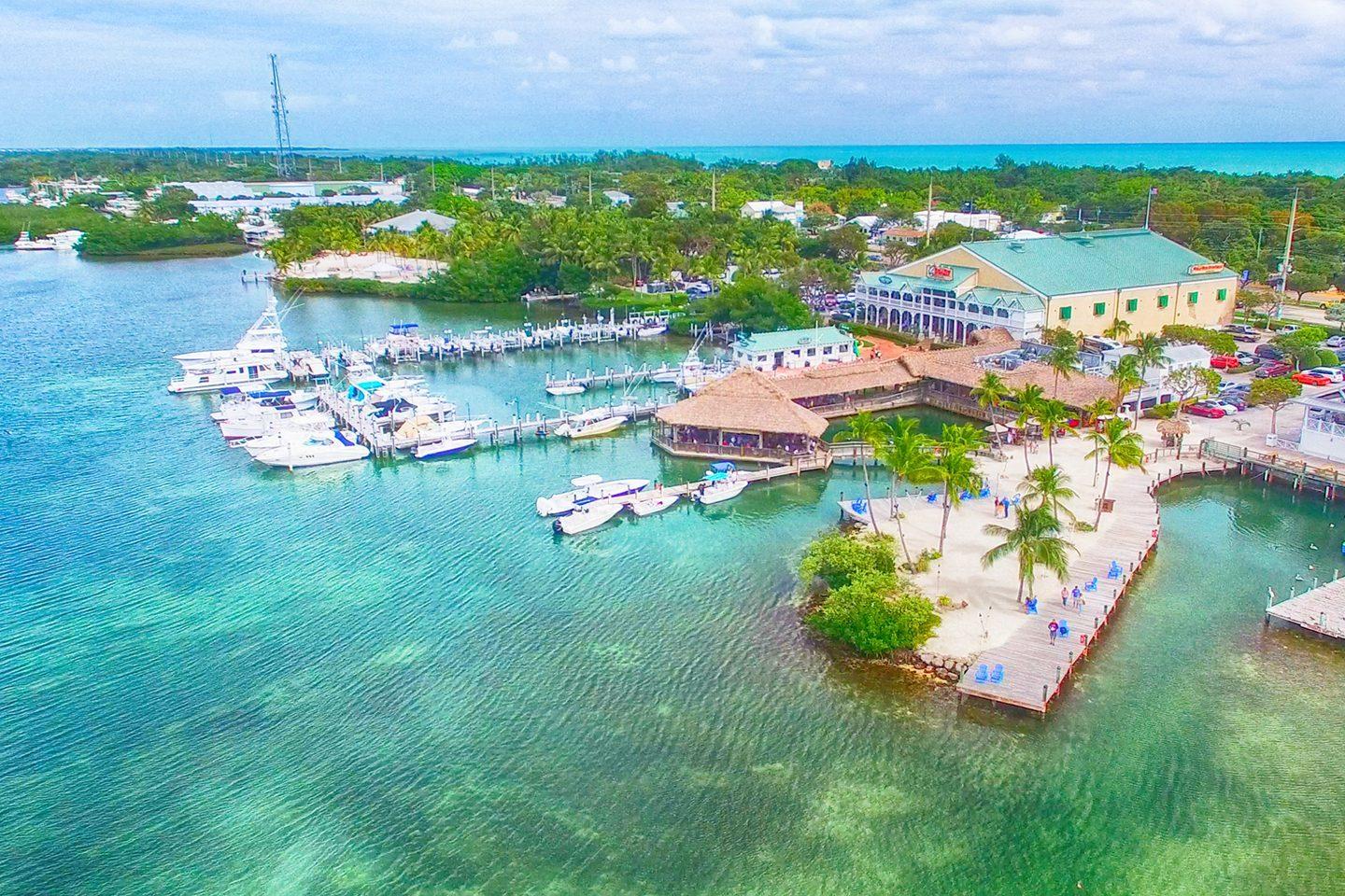 An aerial view of Islamorada