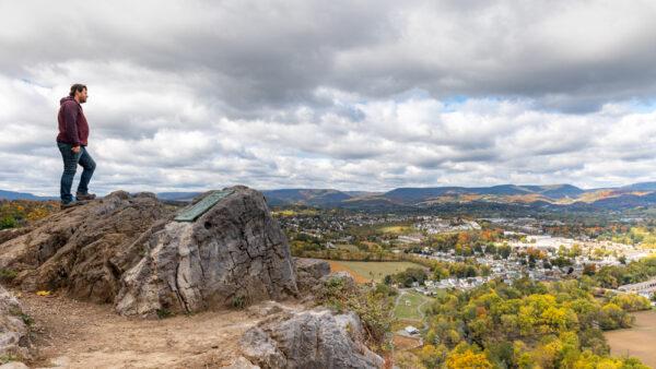 View overlooking Bake Oven Knob along the Appalachian Trail in Pennsylvania