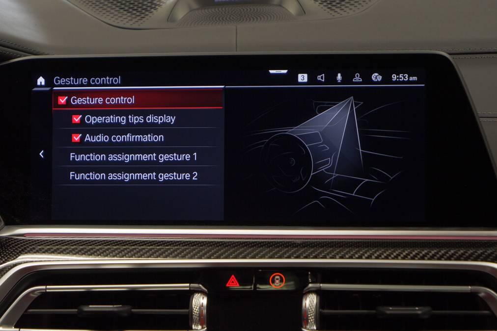 Gesture control activation in BMW