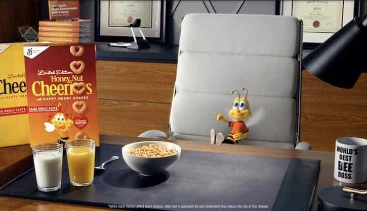 Dig 'Em Frog cereal mascot on Honey Smacks