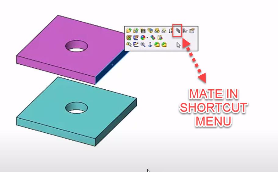 SOLIDWORKS Mates Shortcut Menu