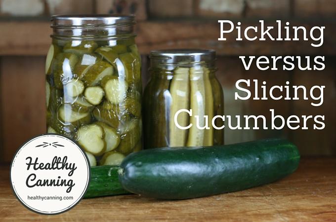 Pickling versus Slicing Cucumbers 1002