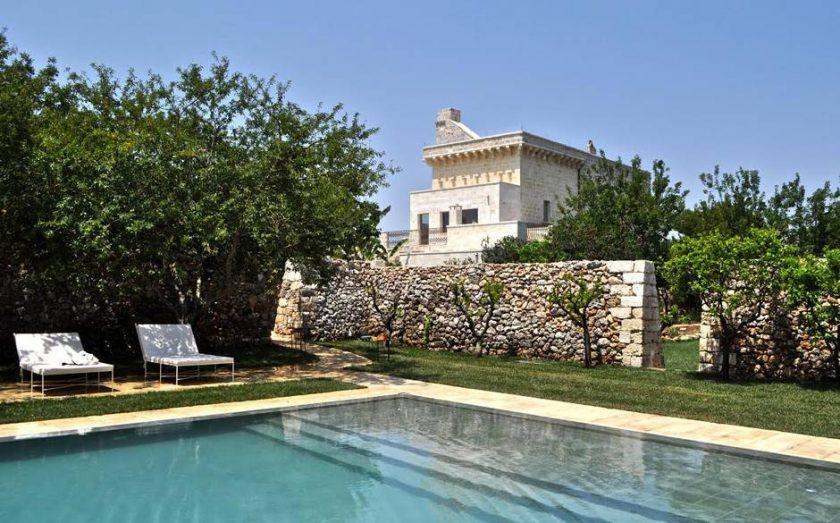 Masseria Trapana in Puglia, Italy opened in August 2015. One of 13 beach boutique hotels with a heated pool found on https://fromthepoolside.com.