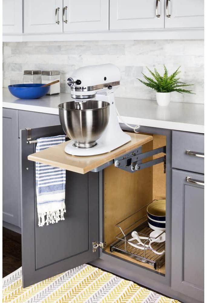 How to store KitchenAid mixer lift cabinet