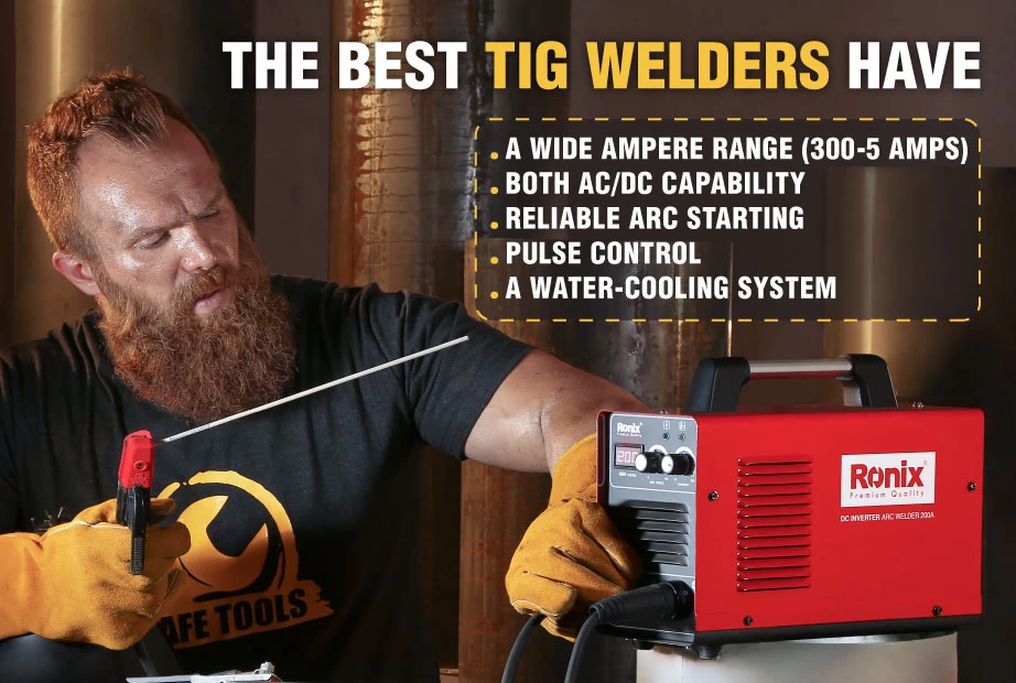 Features of TIG welding machines