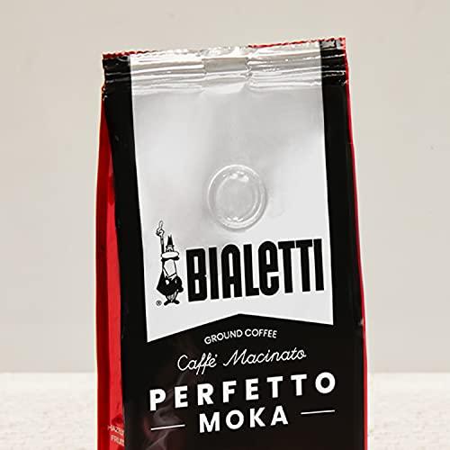 Bialetti Caffe Italian Roasted - 8.8 oz Espresso Ground Coffee - Classico Perfect for Moka - Intensity 7