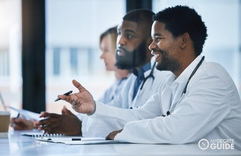 doctors attending a general meeting