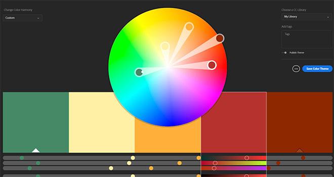 Adobe Color CC colour wheel