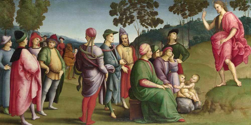 Raphael St John the Baptist Preaching