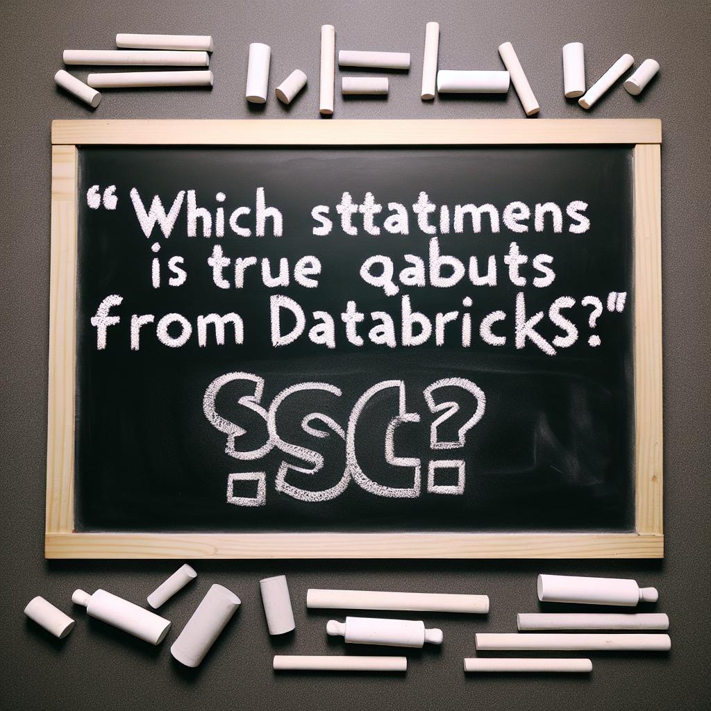 Which Statement Is True about Queries Run from Databricks SQL