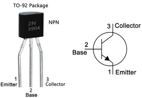 2N3904 Transistor pin out