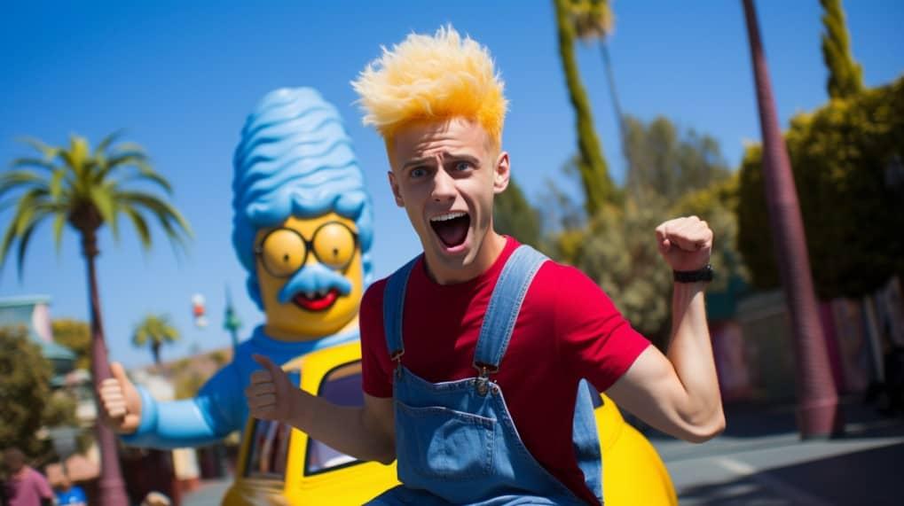 Bart Simpson at Disneyland