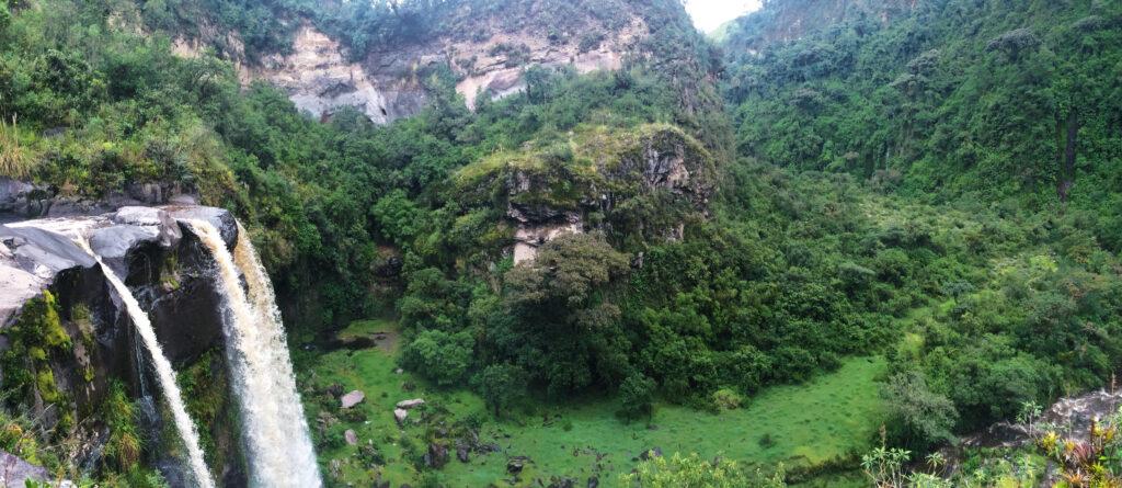 Impressive jungle around the Molinuco waterfall, Ecuador
